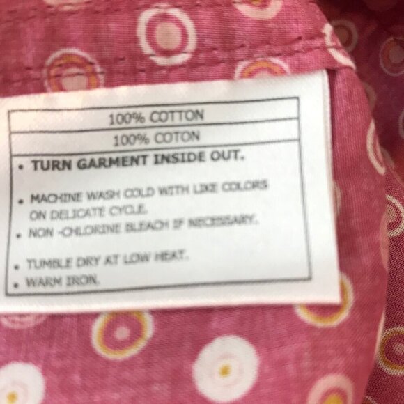 Ariat Western Inspired Pink Button Down Shirt With Snaps Size M - Picture 9 of 9